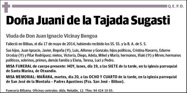 DE LA TAJADA SUGASTI,JUANI