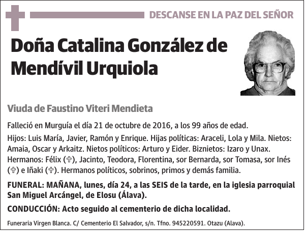 Catalina González de Mendívil Urquiola