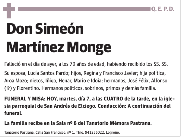 Simeón Martínez Monge