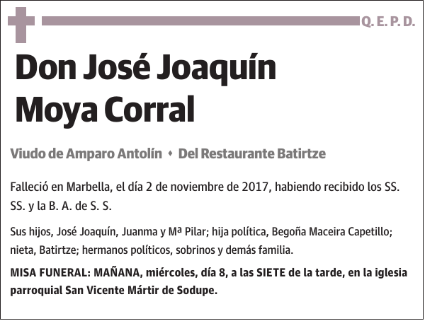 José Joaquín Moya Corral