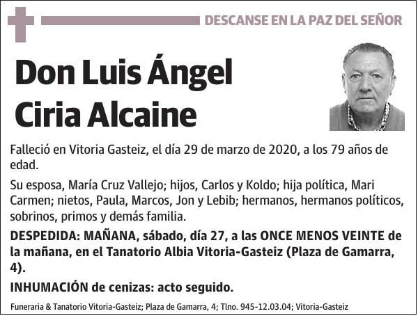 Luis Ángel Ciria Alcaine