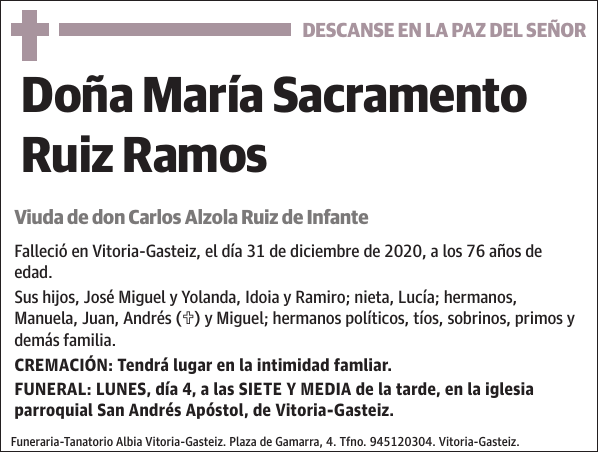 María Sacramento Ruiz Ramos