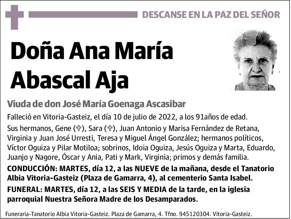 Ana María Abascal Aja