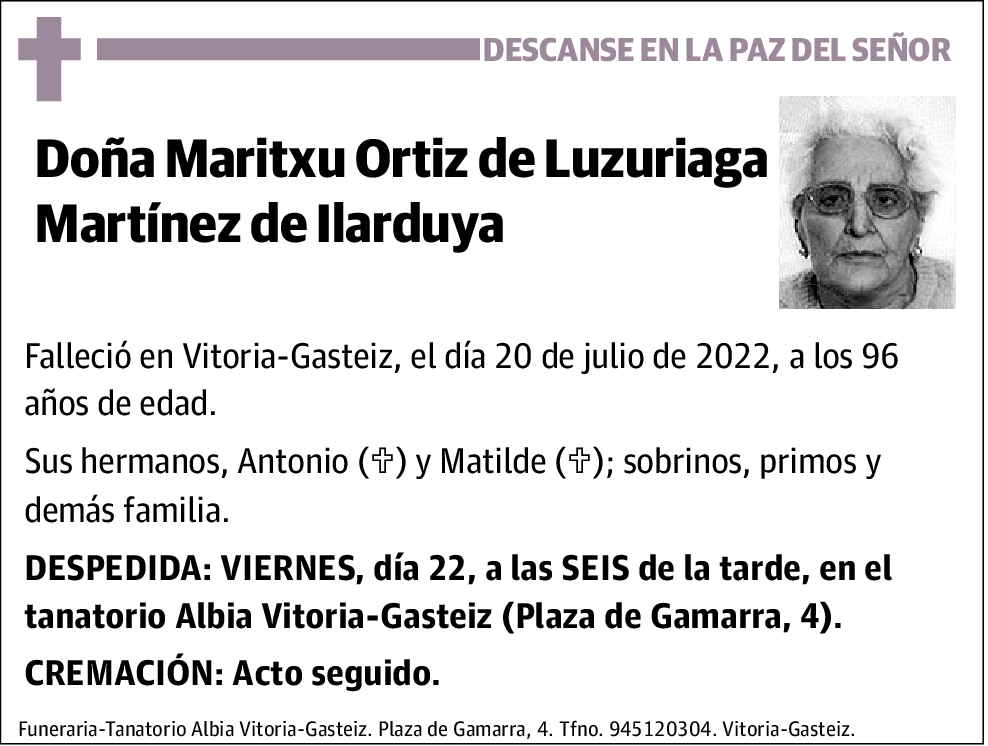 Maritxu Ortiz de Luzuriaga Martínez de Ilarduya