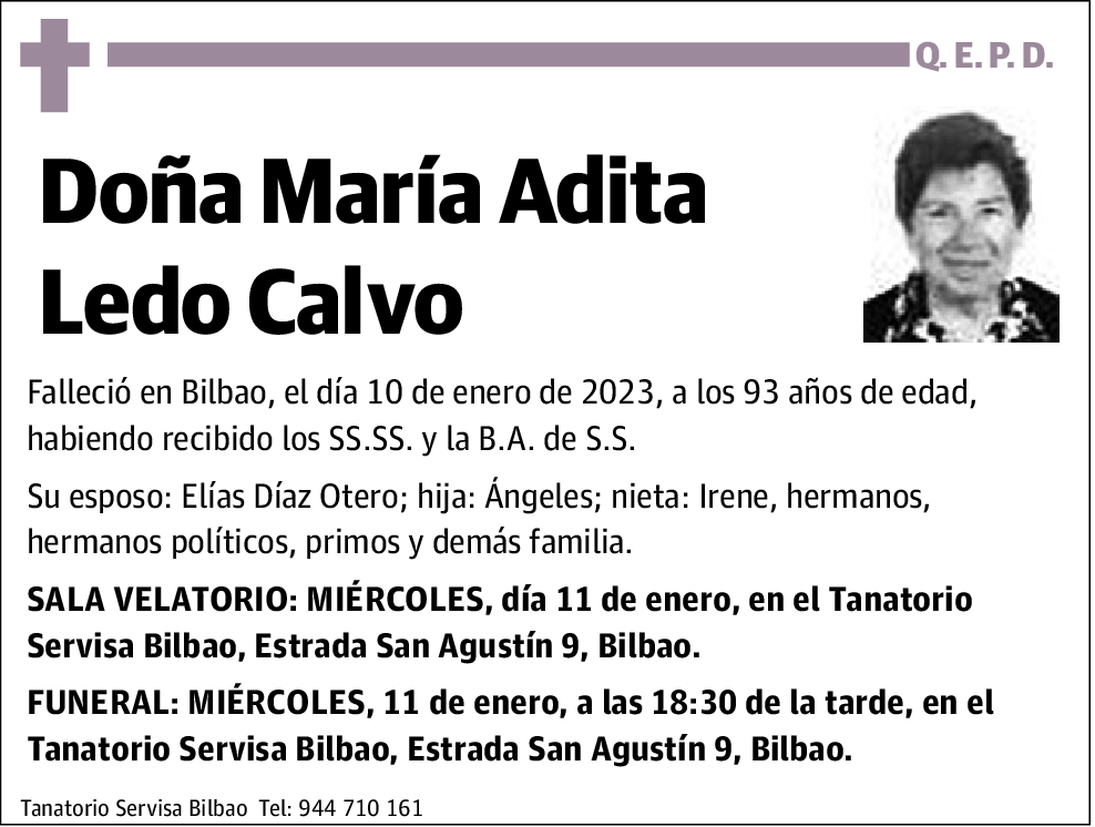 María Adita Ledo Calvo