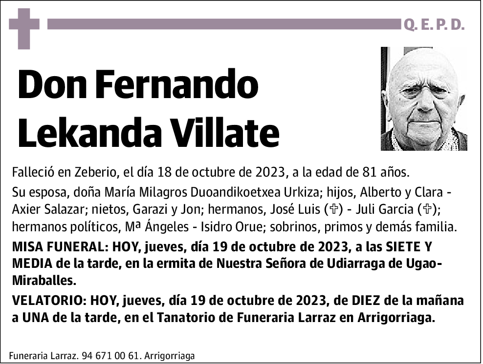 Fernando Lekanda Villate