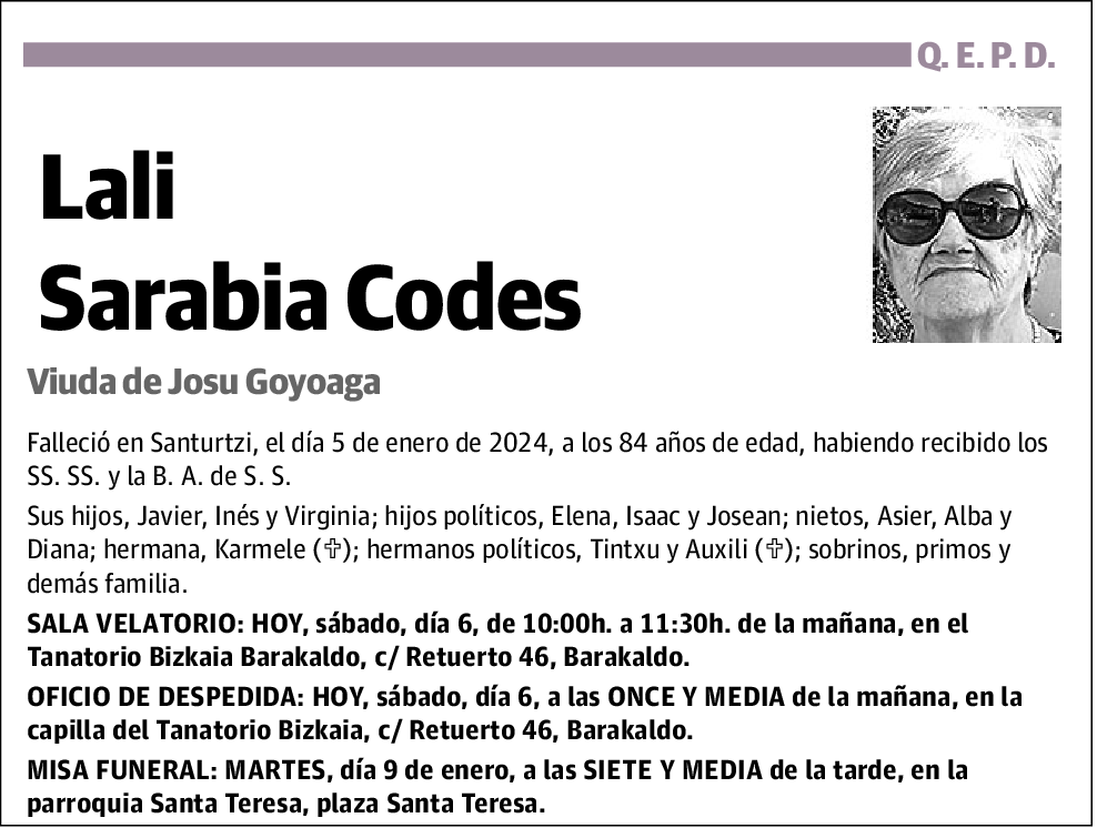 Lali Sarabia Codes