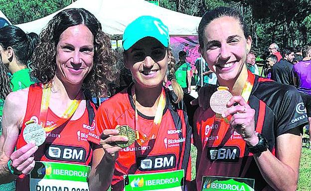 Triplete del Bilbao Santutxu en el Nacional de Trail